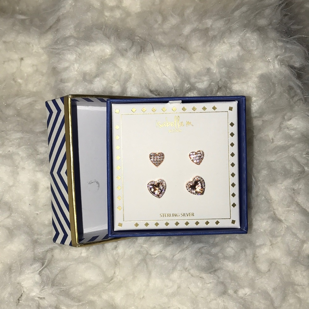 Sterling silver heart earrings